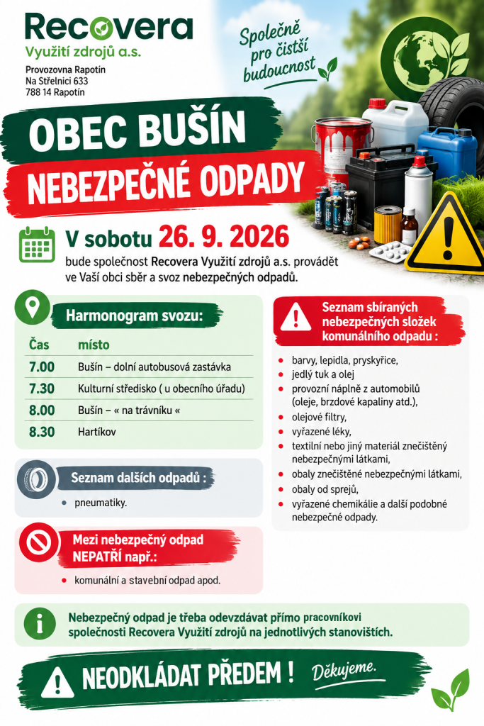 Svoz nebezpečného odpadu